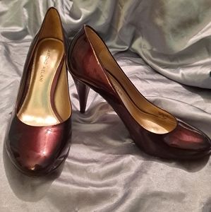 Antonio Melani Vero Cuoio Burgandy Heels